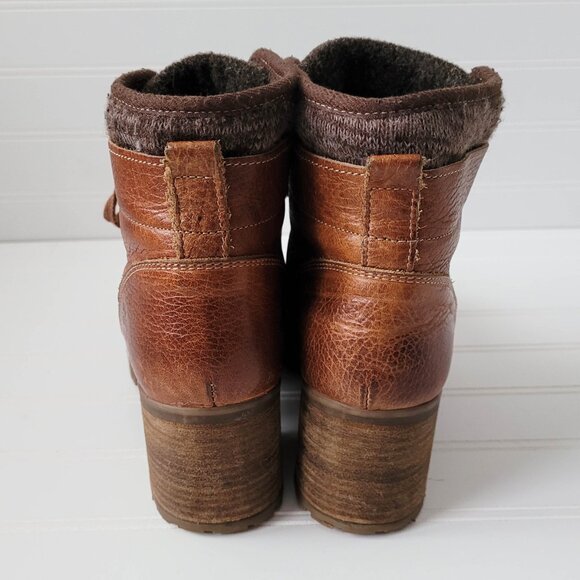 Brown Leather Ankle Boots - Picture 6 of 15